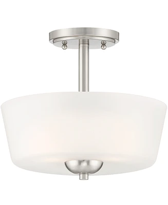 Designers Fountain Malone 12" Metal 2 Light Semi Flush