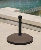 Streamdale Furniture Concrete Umbrella Base With Iron Support Pole (33 Lbs)