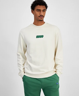 Hugo Boss Men's Nately Long Sleeve Crewneck Logo Graphic Sweatshirt