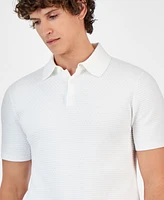 A|X Armani Exchange Men's Short Sleeve Knit Polo Shirt