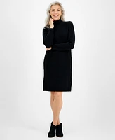 Style & Co Women's Mock-Neck Sweater Dress, Created for Macy's