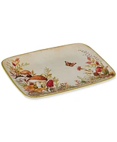 Certified International Woodland Critters Rectangular Platter