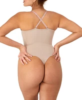 Maidenform Women's Firm Control Tummy-Shaping Multiway Thong Bodysuit DMS131