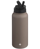 JoyJolt Flip Straw Lid Stainless Steel Water Bottle