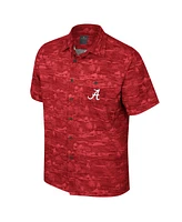 Colosseum Men's Crimson Alabama Tide Ozark Button-Up Shirt