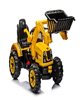 Streamdale Furniture Kids Ride-On Excavator: 12V Construction Vehicle with Digger