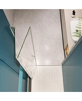 1-3/8" Adjustable Universal Pivot Shower Door with 1/4" Tempered Glass