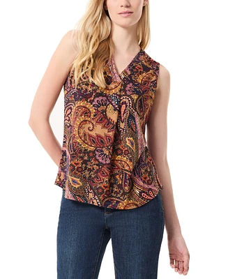 Jones New York Petite Paisley-Print Sleeveless Top