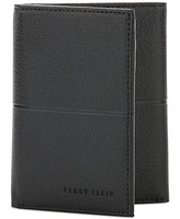 Perry Ellis Portfolio Men's Slim Faux-Leather Trifold Wallet