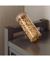Kitchen Storage Cabinet: Bakers Rack, Microwave Shelf, Organizer