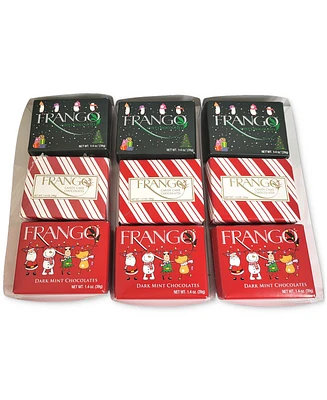 Frango Chocolates Holiday Milk Mint, Dark Mint and Candy Cane Chocolates, 9 Pack, Created for Macy's