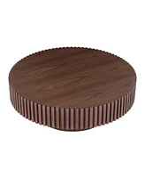 Simplie Fun 39" Round Modern Coffee Table for Small Spaces