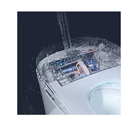 Compact Toilet with Self-Cleaning Nozzle, Dual Flush, Foot Sensor, Night Light