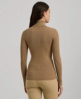 Lauren Ralph Petite Ribbed Turtleneck Sweater