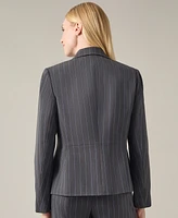 Kasper Women's Two-Button Pinstripe Blazer