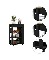 Fm Furniture Shelton Kitchen Cart