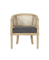 Simplie Fun French Country Cane-Webbed Accent Chair