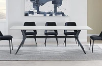 Simplie Fun 63" Modern Slate Dining Table: Durable, Stylish, Versatile