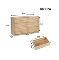 Classic 6-Drawer Dresser: Ample Storage, Modern Style