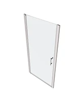 1 3/8" Adjustable Pivot Shower Door, 1/4" Tempered Glass
