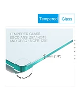 1 3/8" Adjustable Pivot Shower Door, 1/4" Tempered Glass