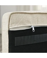 Elevated Dog Sofa Bed for Medium and Large Dogs, Beige