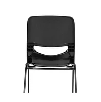 Emma+Oliver Jacobs Stackable Flex Comfort Classroom Chair With Ergonomic Back And Heavy-Duty, Powder-Coated Steel Frame