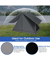 Costway Pop-up Camping Tent for 2-3 People with Carry Bag & Rainfly for Backpacking Hiking