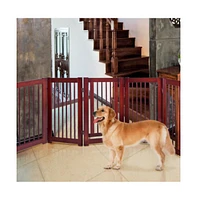 Slickblue 30" Configurable Folding Free Standing Wood Pet Safety Fence