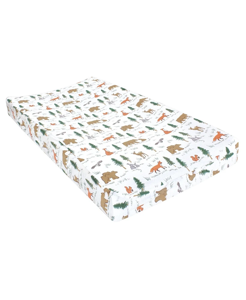 Hudson Baby Infant Boy Changing Pad Cover, Sweet Woodland, One Size