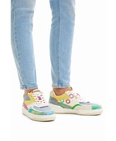 Desigual Women's Retro multicolour patchwork sneakers