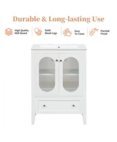 24" Bathroom Vanity with Sink, Drawer, Doors, Adjustable Shelf