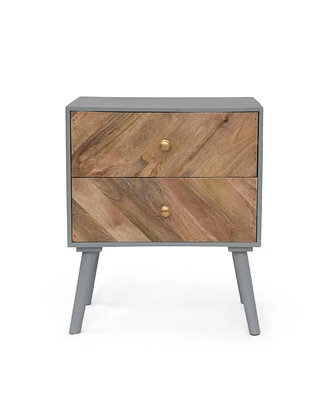 Simplie Fun Mango Wood 2-Drawer Accent Cabinet