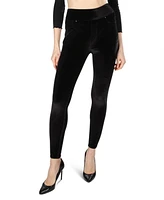 MeMoi Women's Velvet High-Waist Shaping Leggings