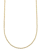 And Now This Silver Plated or 18k Gold Brass Twisted Snake Chain Necklace