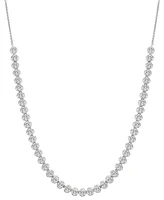 Diamond Four-Claw 17" Collar Necklace (4 ct. t.w.) in 14k White Gold, Created for Macy's