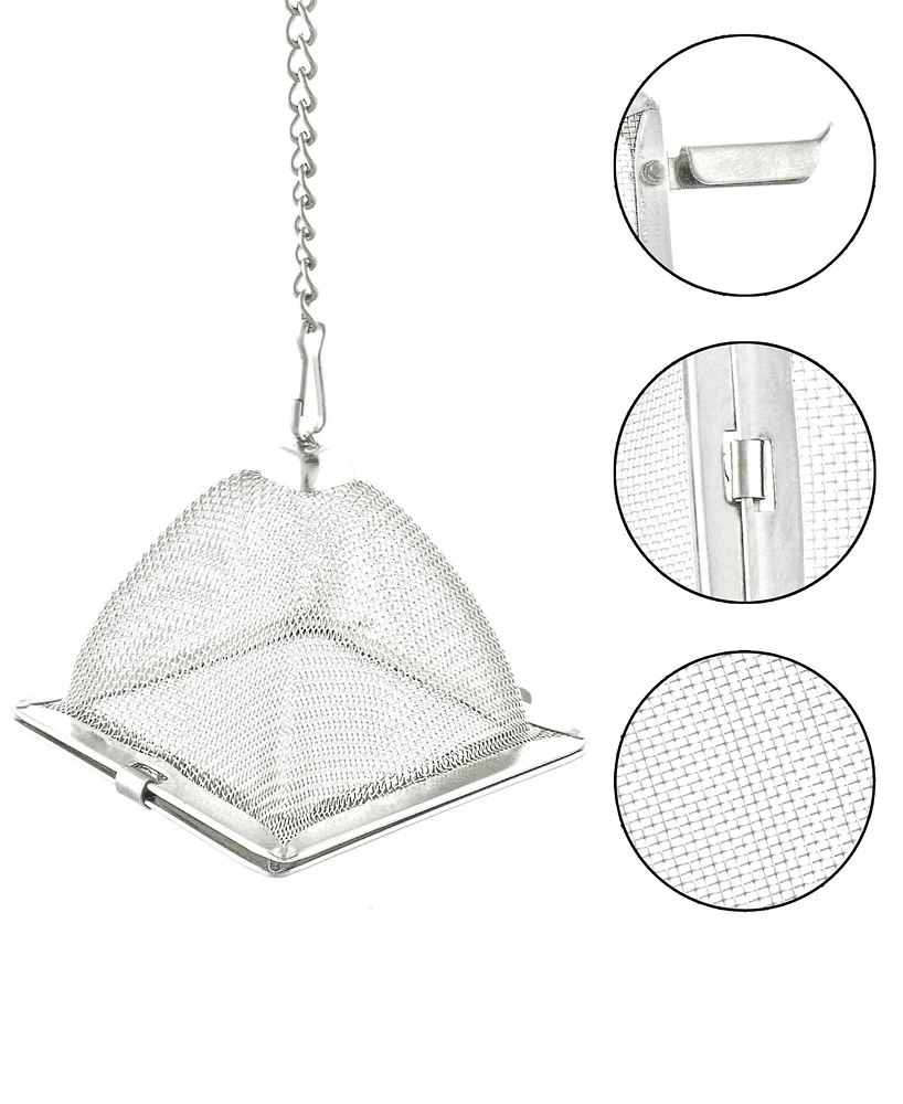 Vahdam Teas Transparent Square Tea Infuser, Set of 2