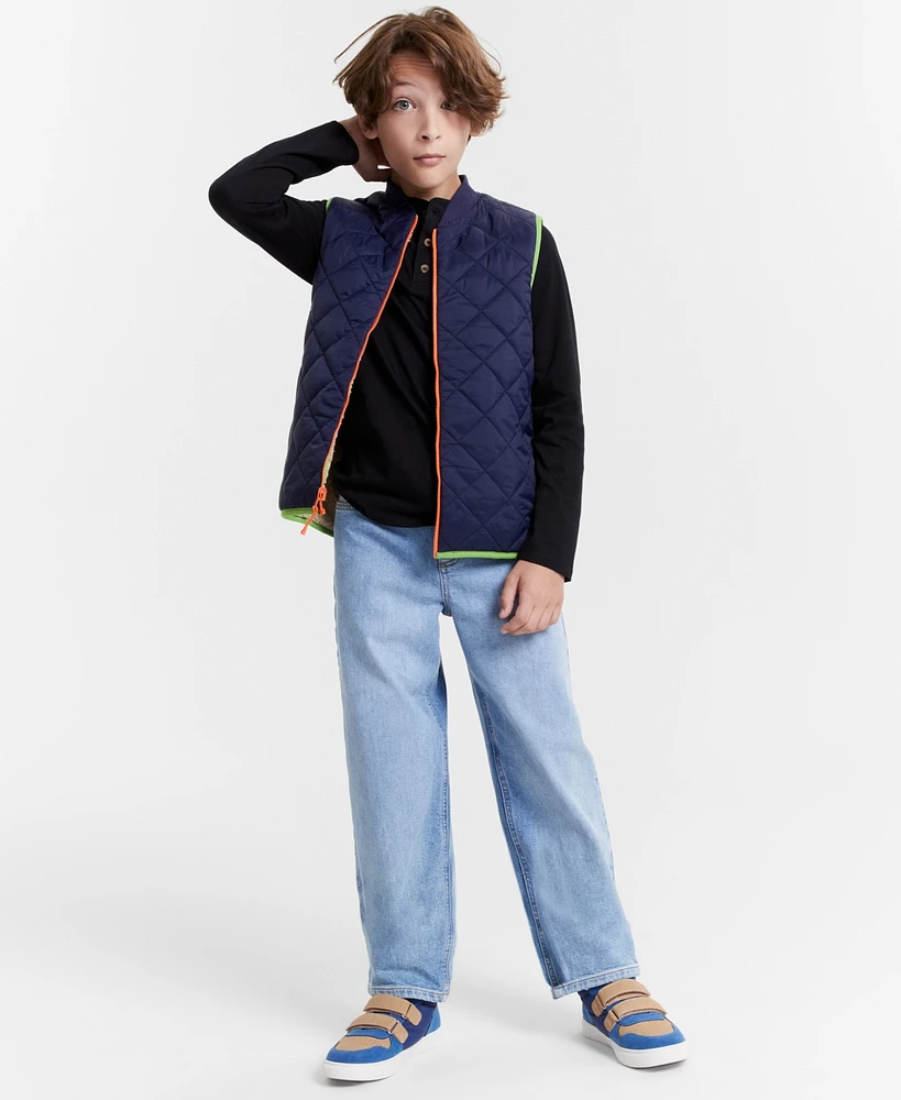 Epic Threads Little and Big Boys Relaxed-Fit Bigleaf Jeans, Created for Macy's