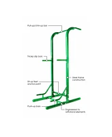 Stamina Products Outdoor Fitness Multi Use Strength Training Power Tower, Green