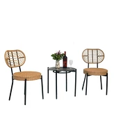 3-Piece Outdoor Wicker Bistro Set: Durable, Stylish, & Versatile