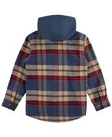 Levi's Toddler and Little Boys Hooded Flannel Shirt