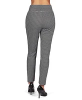 MeMoi Women's Slim Houndstooth Shaping Leggings