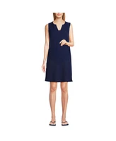 Lands' End Women's Cotton Gauze Swim Cover-up Dress