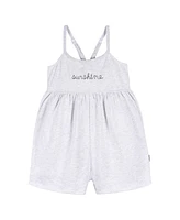 Gerber Toddler Girls Sleeveless Romper Jumpsuit, 2 Pack