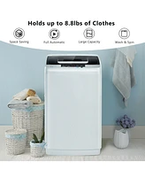 Slickblue 8.8 lbs Portable Full-Automatic Laundry Washing Machine with Drain Pump