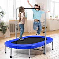Slickblue 2-Person Foldable Mini Kids Fitness Rebounder Trampoline