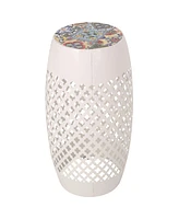 Streamdale Furniture Roswell Outdoor Tile Mosaic Side Table