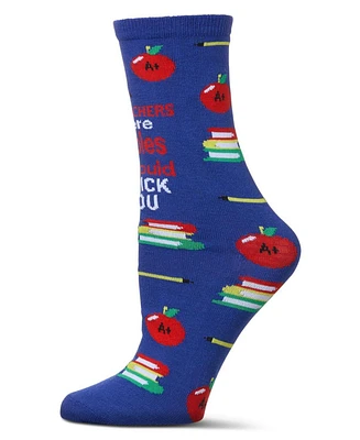 If Teachers Were Apples Greeting Card Crew Socks