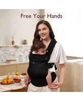 Momcozy Ergonomic,Cozy and Lightweight - Baby Carrier Newborn to Toddler