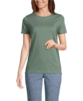 Lands' End Women's Petite Relaxed Supima Cotton Crew Neck T-Shirt